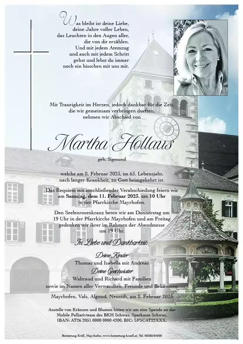 Parte von Martha Hollaus